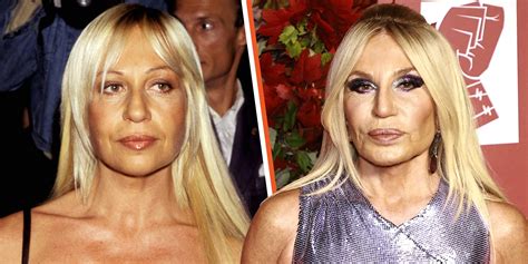 donatella versace 1970|donatella versace then and now.